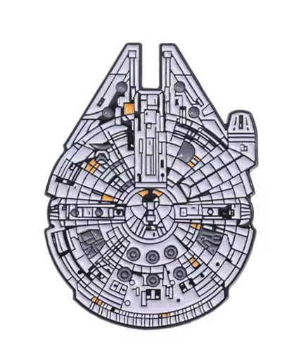 Przypinka emaliowana metalowa PIN Sokół Millenium ver 2. Star Wars