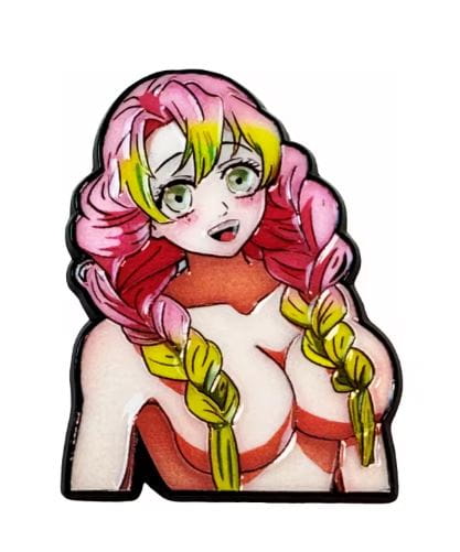 Przypinka emaliowana metalowa PIN Mitsuri Kanroji Demon Slayer