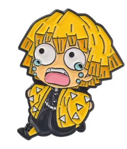 Przypinka emaliowana metalowa PIN Zenitsu Agatsuma Demon Slayer