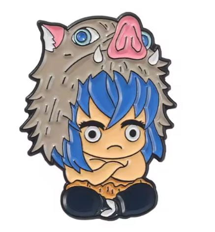 Przypinka emaliowana metalowa PIN Inosuke Hashibira Demon Slayer
