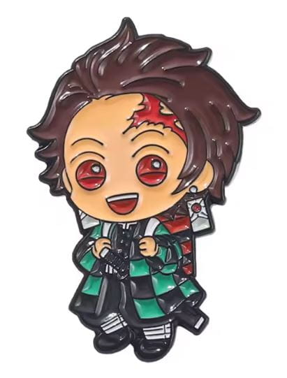 Przypinka emaliowana metalowa PIN Tanjiro Kamado Demon Slayer