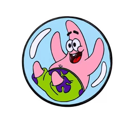 Przypinka emaliowana metalowa PIN Patryka Rozgwiazda SpongeBob