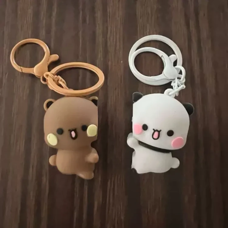 Zestaw 2 Breloków Bubu i Dudu Przytulaski z magnesem połączone CUTE Breloki